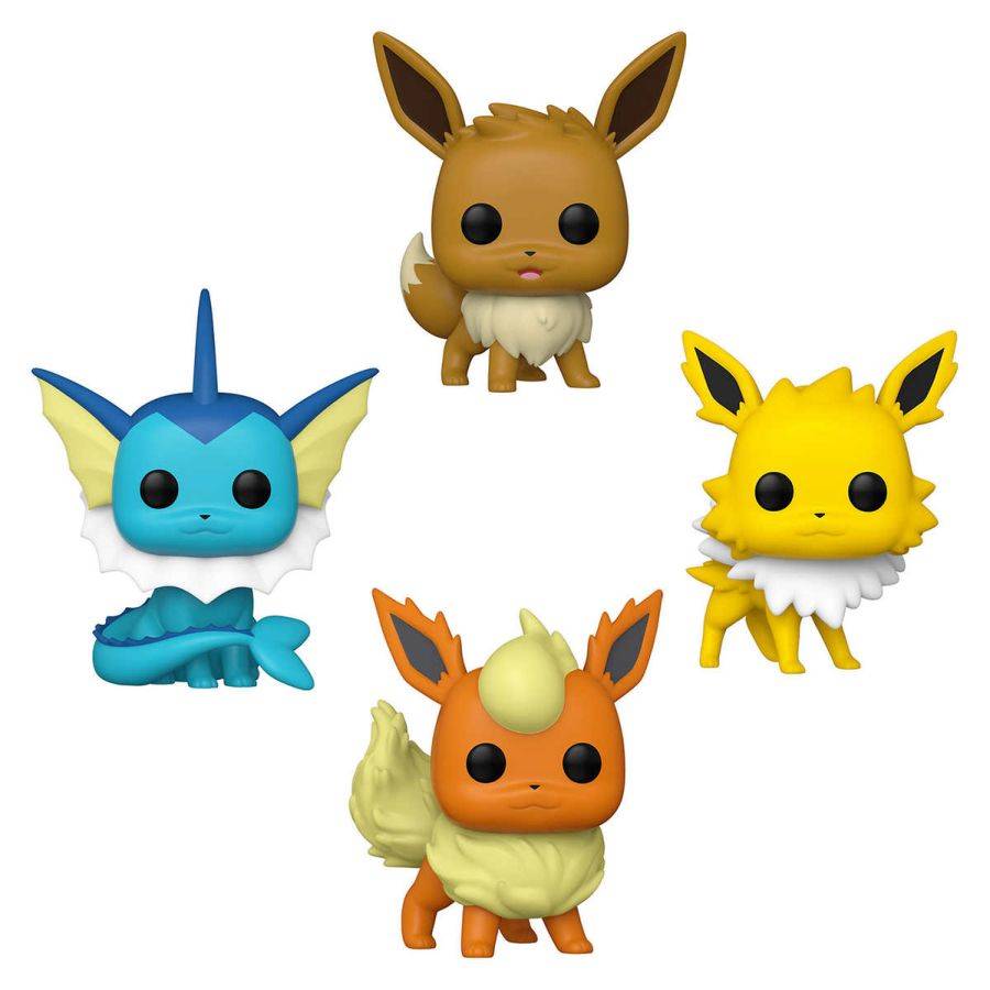 Funko Pop! Pokemon Set of 4: Psyduck, Meowth, Pikachu and Bulbasaur (Silver  Metallic)