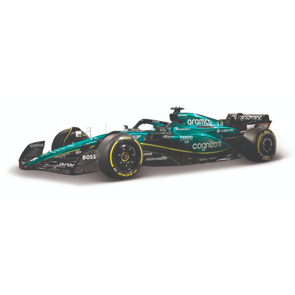 Bburago Formula Racing 1:43 2023 F-1 Aston Martin AMR23 #14 Alonso WB