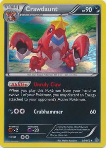 Crawdaunt - 92/160 - Holo Rare