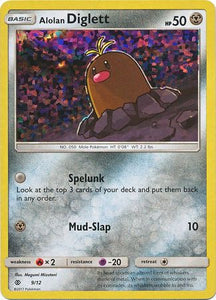 Alolan Diglett - 9/12 - McDonald's Holo Promo