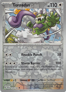 Tornadus - 120/142 - Uncommon Reverse Holo