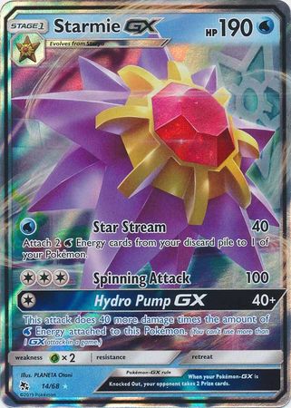 Starmie GX - 14/68 - Ultra Rare - Hidden Fates