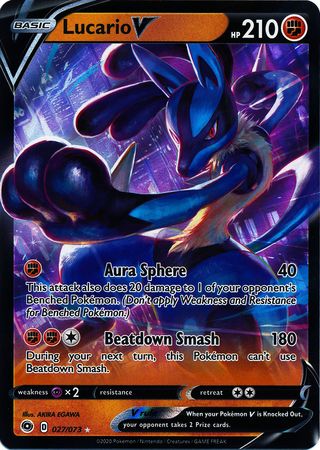 Lucario V - 027/073 - Ultra Rare