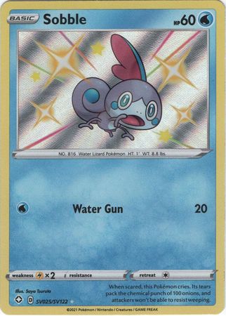 Sobble - SV25/SV122 - Shiny Rare