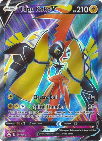 Tapu Koko V - 147/163 - Full Art Ultra Rare