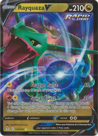 Rayquaza V - 110/203 - Ultra Rare