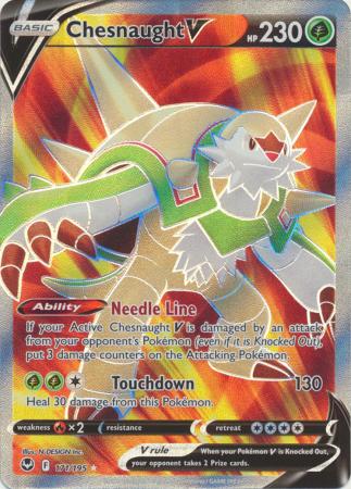 Chesnaught V - 171/195 - Full Art Ultra Rare