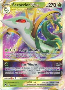 Serperior VSTAR - 008/195 - Ultra Rare - Silver Tempest