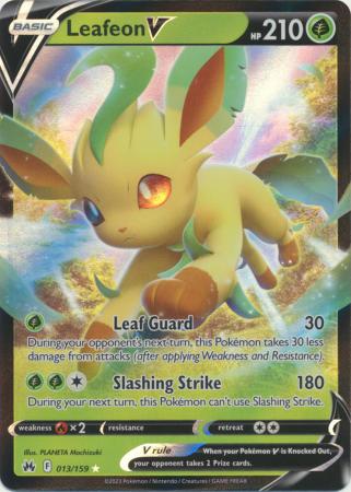 Leafeon V - 013/159 - Ultra Rare - Crown Zenith