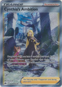 Cynthia's Ambition - GG60/GG70 - Full Art Ultra Rare - Crown Zenith