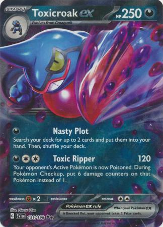 Toxicroak ex - 131/198 - Ultra Rare - Scarlet & Violet (Base Set)