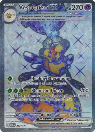 Vespiquen ex - 212/197 - Full Art Secret Rare