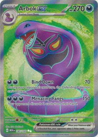 Arbok ex - 185/165 - Full Art Secret Rare