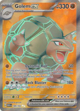 Golem ex - 189/165 - Full Art Secret Rare