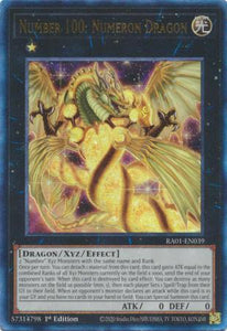 Number 100: Numeron Dragon - RA01-EN039 - Prismatic Collector's Rare - 25th Anniversary Rarity Collection