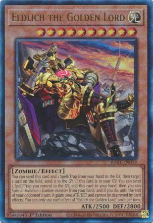 Eldlich the Golden Lord (alternate art) - RA01-EN019 - Prismatic Ultim ...