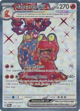 Magcargo ex - 191/167 - Full Art Secret Rare