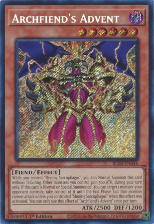 Archfiend's Advent - BLTR-EN046 - Secret Rare 1st Edition