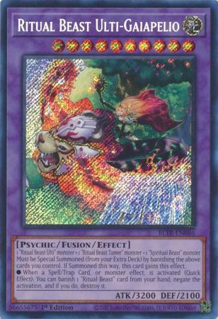 Ritual Beast Ulti-Gaiapelio - BLTR-EN086 - Secret Rare 1st Edition