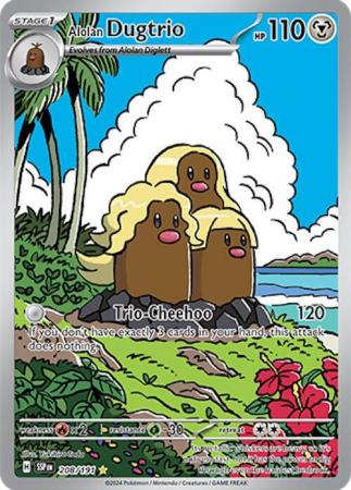 Alolan Dugtrio - 208/191 - Illustration Rare