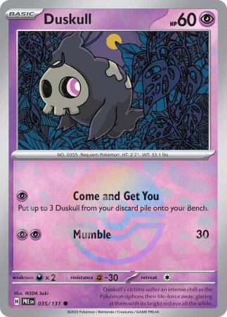 Duskull - 035/131 - Common Pokeball Reverse Holo