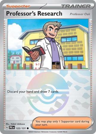 Professor's Research (Professor Oak) - 122/131 - Common Pokeball Reverse Holo