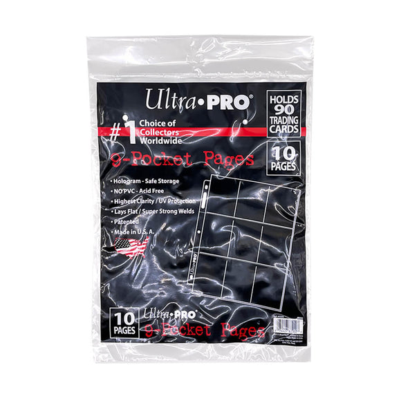 ULTRA PRO Page - 9-Pocket 10 Pack BB90