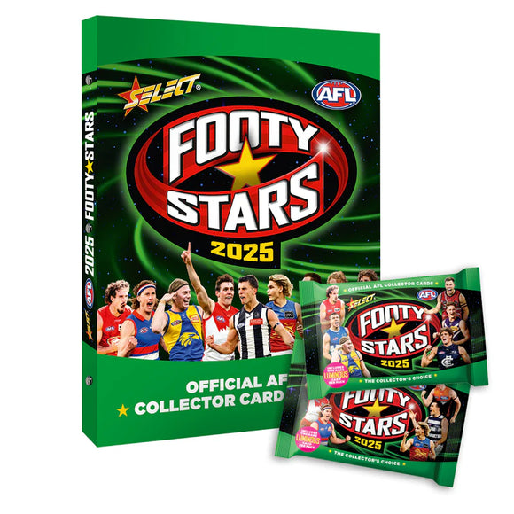 Select Footy Stars 2025 Cardboard Album Display