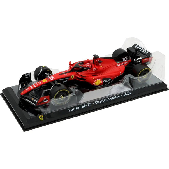 Bburago Formula Racing 1:24 2023 F-1 Ferrari SF-23 #16 Leclerc in Showcase