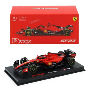 Bburago Formula Racing 1:43 2023 F-1 Ferrari SF-23 #16 Leclerc with Helmet