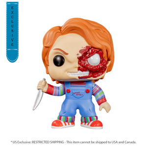 Child's Play 3 - Chucky Half Battle Damaged US Exclusive Pop! Vinyl