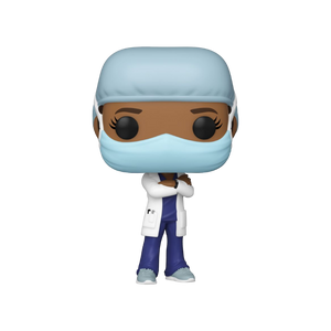 Pop! Heroes - Front Line Worker Female #2 Purple Pop! Vinyl