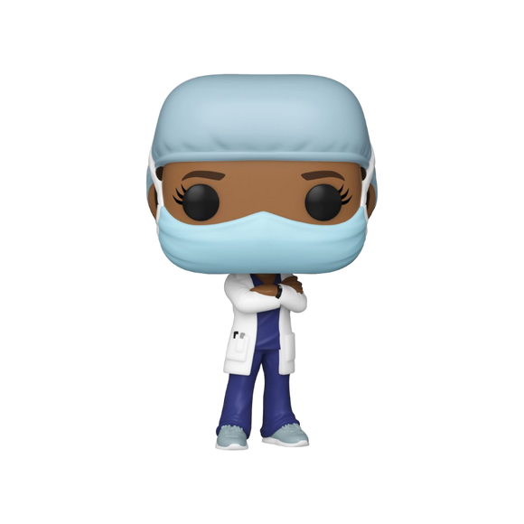 Pop! Heroes - Front Line Worker Female #2 Purple Pop! Vinyl