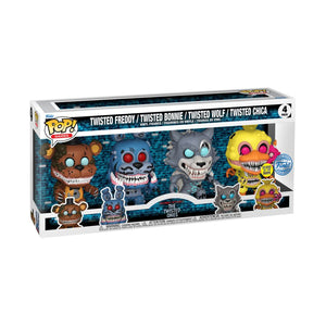 Five Nights at Freddy's - Twisted Ones US Exclusive Glow Pop! Vinyl 4-Pack [RS]