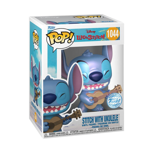 Lilo & Stitch - Stitch with Ukelele US Exclusive Pearlescent Pop! Vinyl [RS]