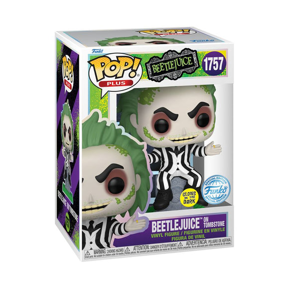 Beetlejuice - Beetlejuice on Tombstone US Exclusive Glow Pop! Vinyl [RS]