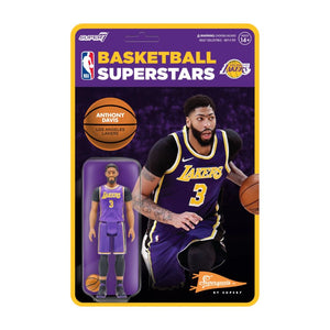 NBA - Anthony Davis LA Lakers Purple Statement Supersports ReAction 3.75" Action Figure