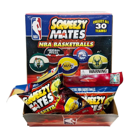 SQUEEZYMATES 2024 NBA 2.5” Squishy Team Basketball