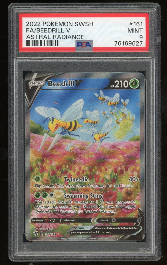 Beedrill V - 161/189 - Alternate Art Ultra Rare PSA 9