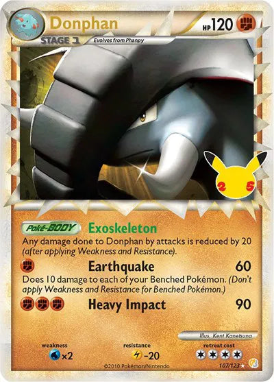 Donphan (Prime) Pokemon • Classic Collection • 107/123 (B)