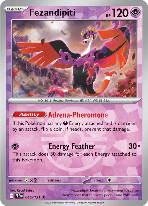 Fezandipiti (Poke Ball Pattern) Pokemon • Rare • 045/131 (B)