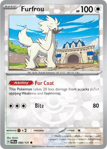 Furfrou (Poke Ball Pattern) Pokemon • Common • 088/131 (B)