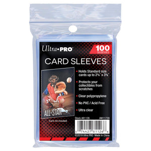 ULTRA PRO - CARD SLEEVE - 2-1/2" X 3-1/2" Soft Card Sleeves (PK100)