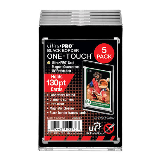 One Touch - 130pt UV Black Border 5 Pack